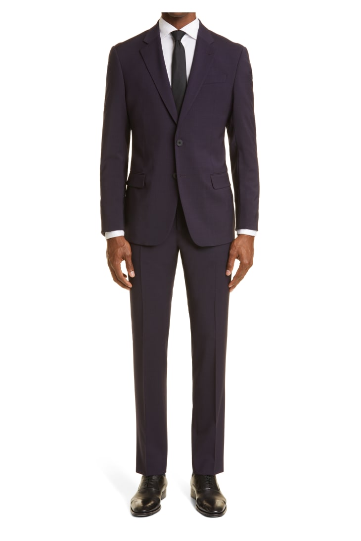 Performance Solid Wool Two-Piece Suit