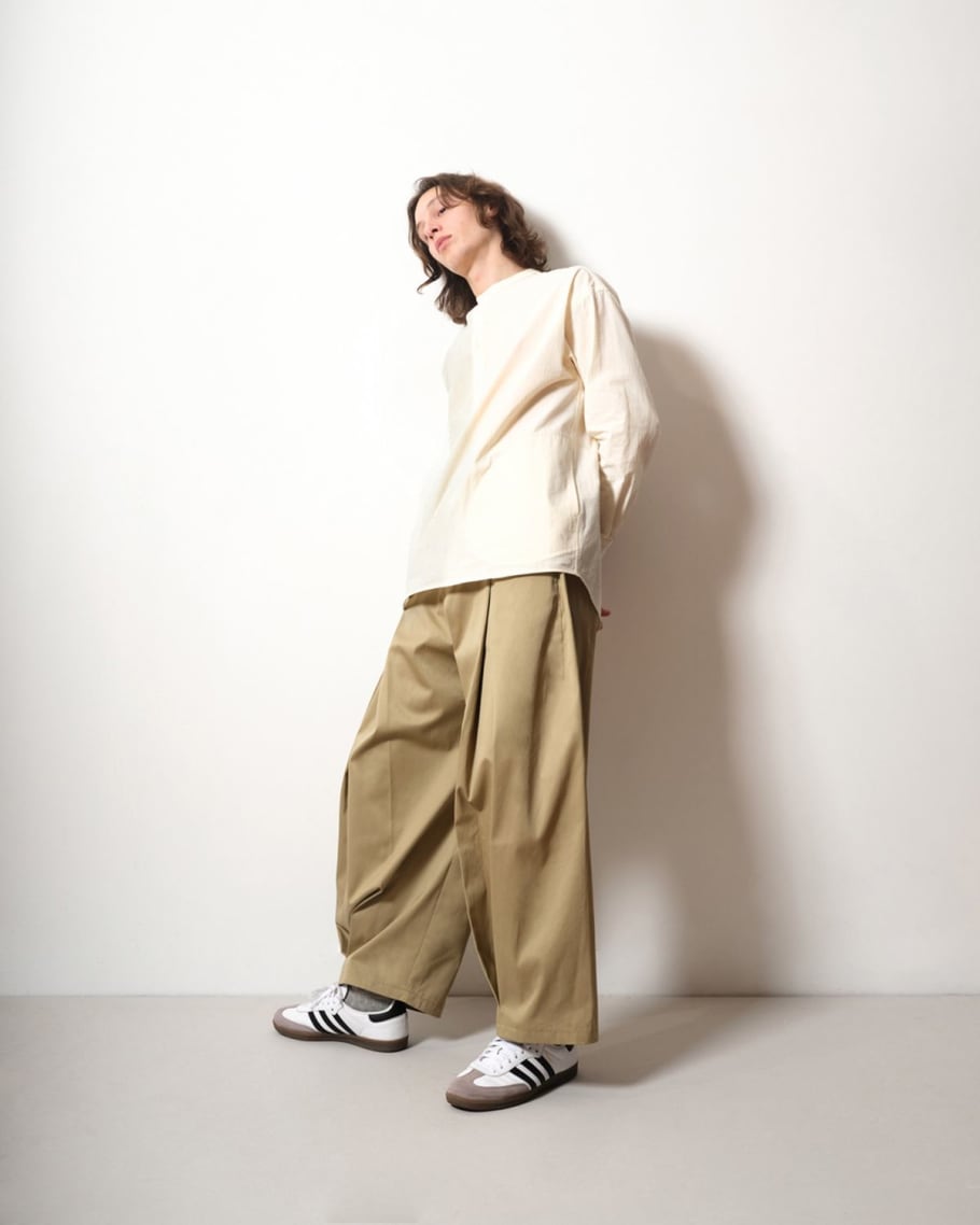 デポー sage NATION 22SS BOX PLEAT PANTS sitedev.minifinder.se