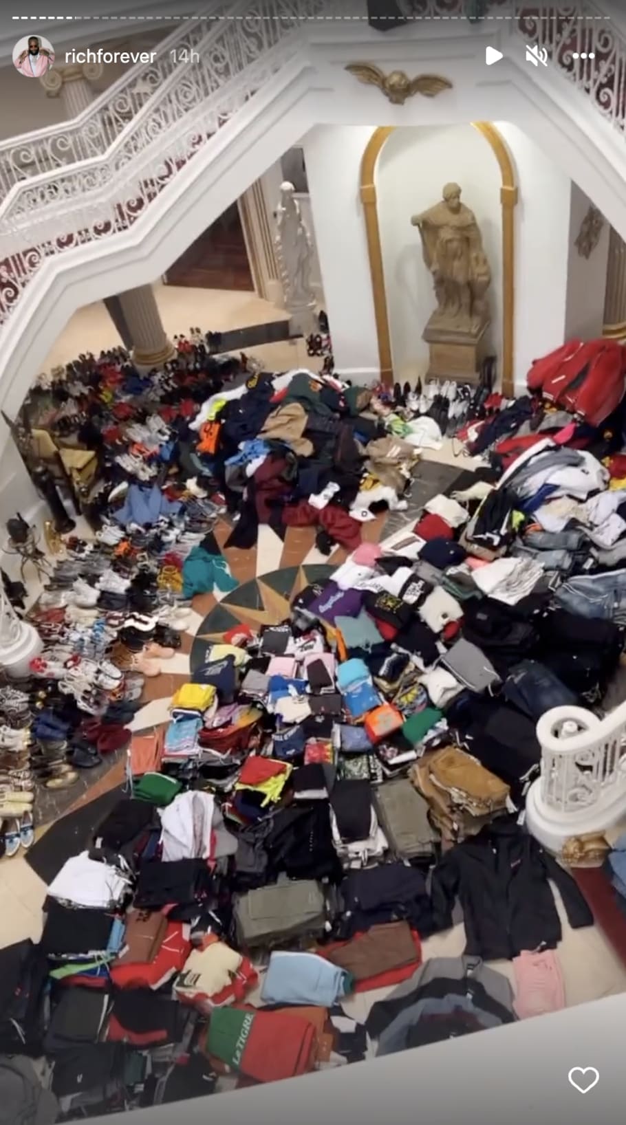 Rick Ross Rejects Hoarder Label as He Shows Off Mansion Covered in Clothes  | Complex