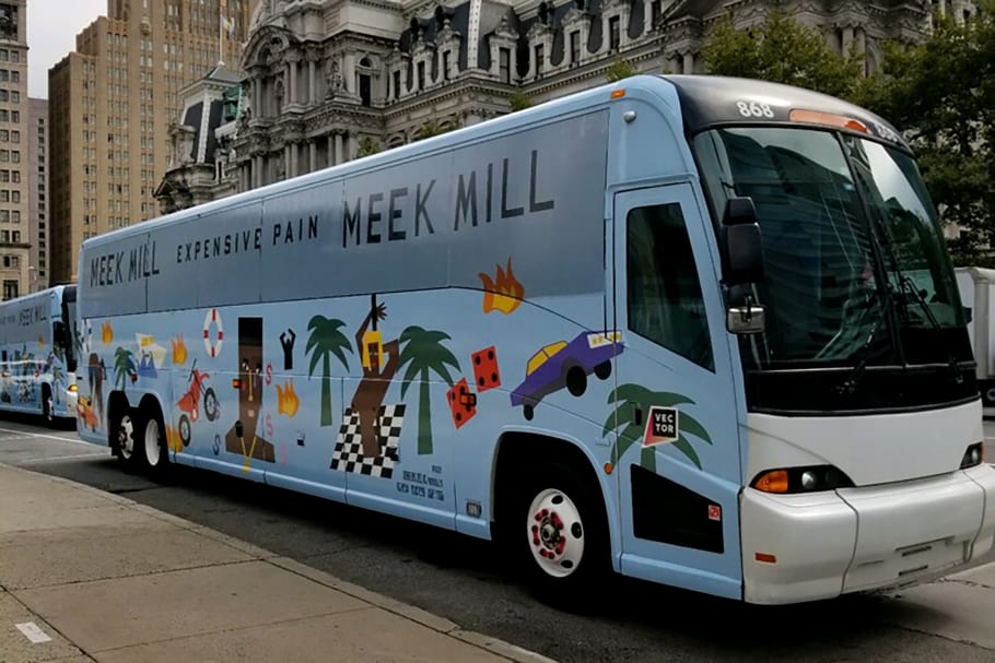 meek mill album cover bus