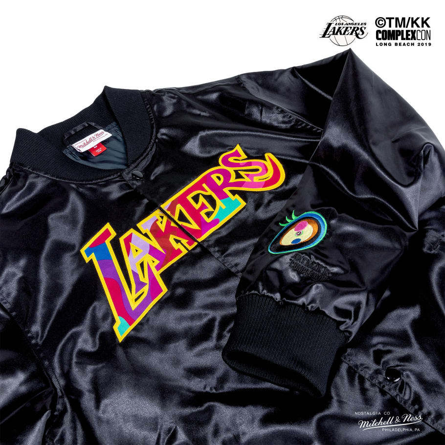 lakers mitchell and ness jacket