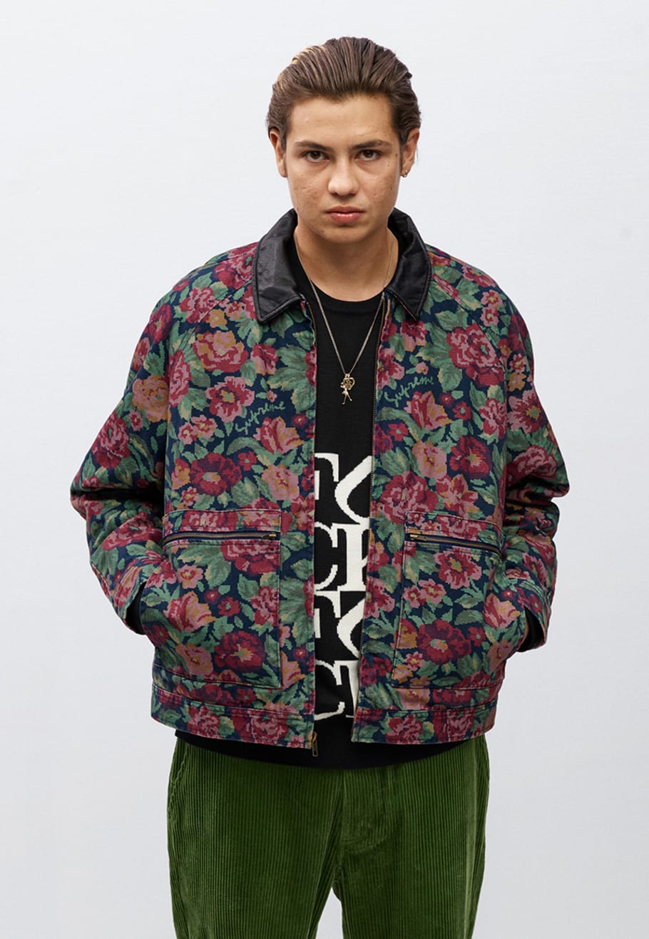 supreme floral jacket