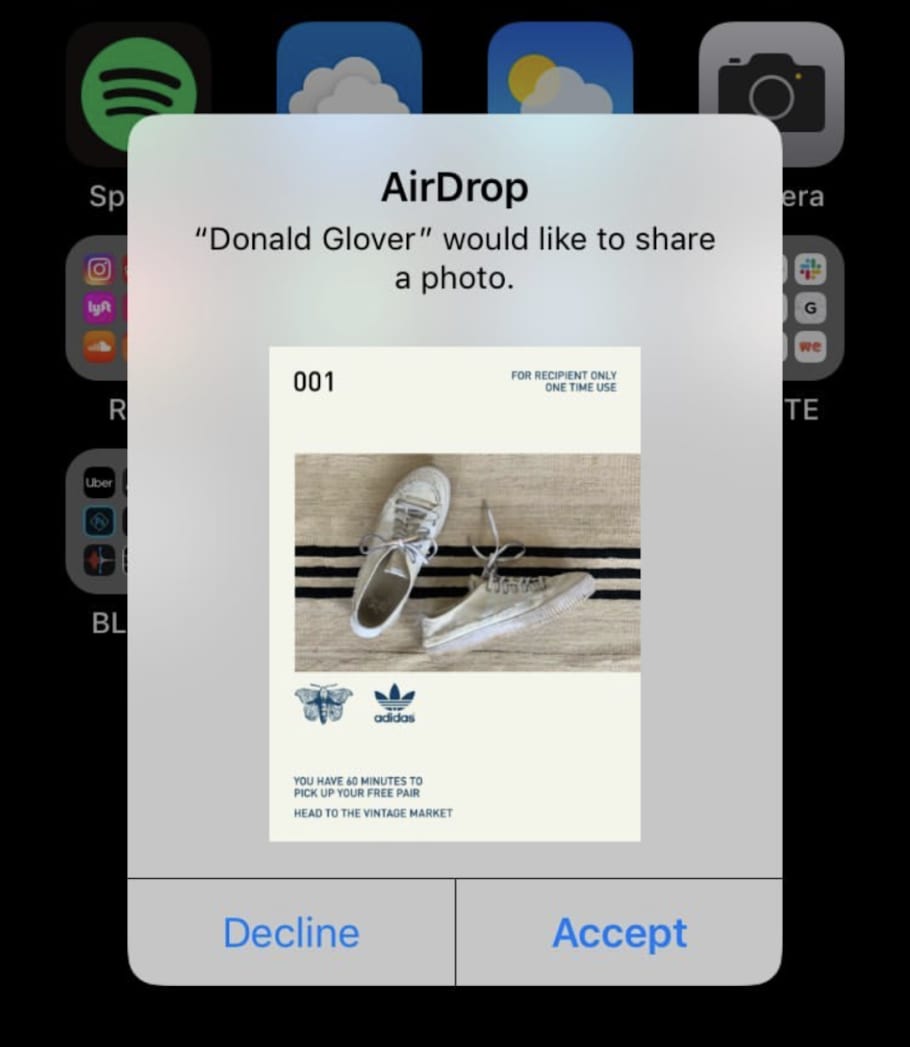 Donald Glover Is AirDropping His Adidas 