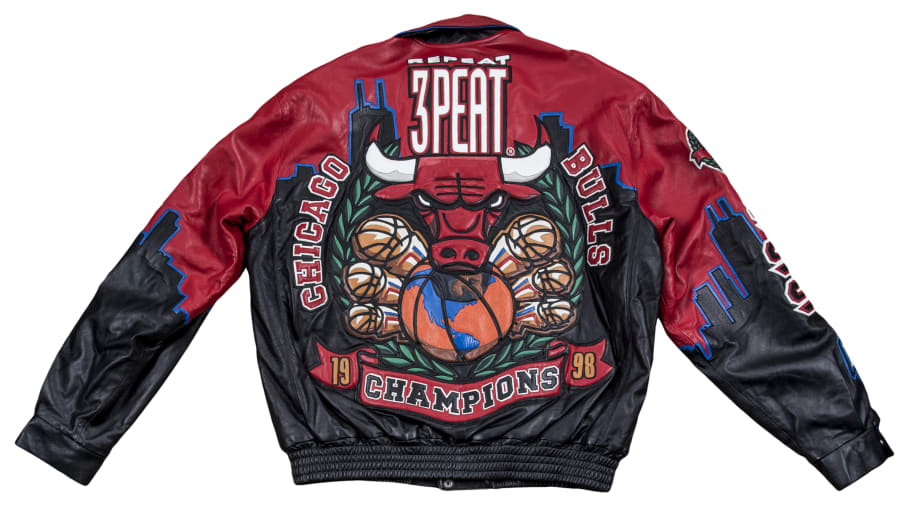 3 peat jacket chicago bulls