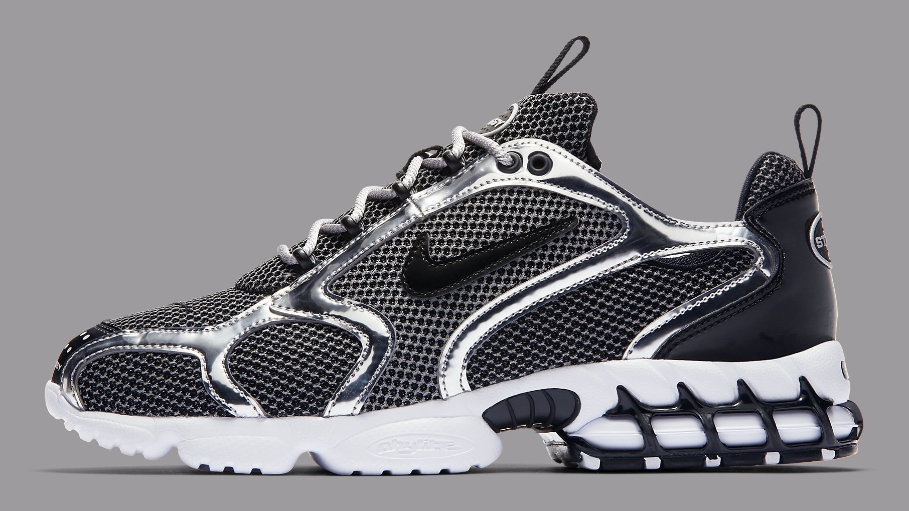 stussy x nike air zoom spiridon caged 2