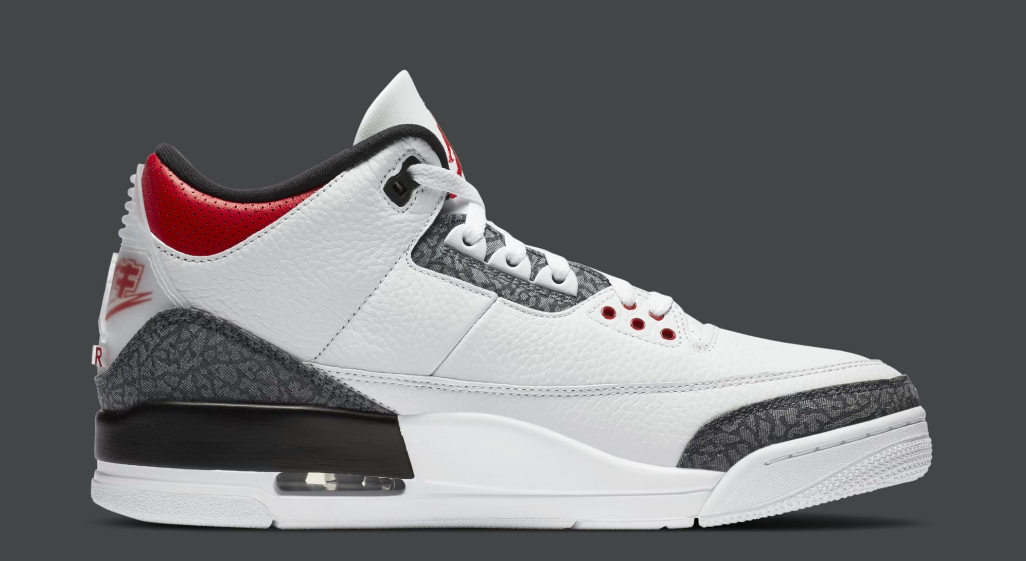 white and red jordan 3s