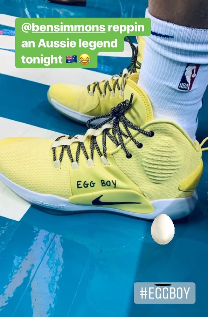 Ben Simmons Honored Egg Boy With His Nike Sneakers Complex