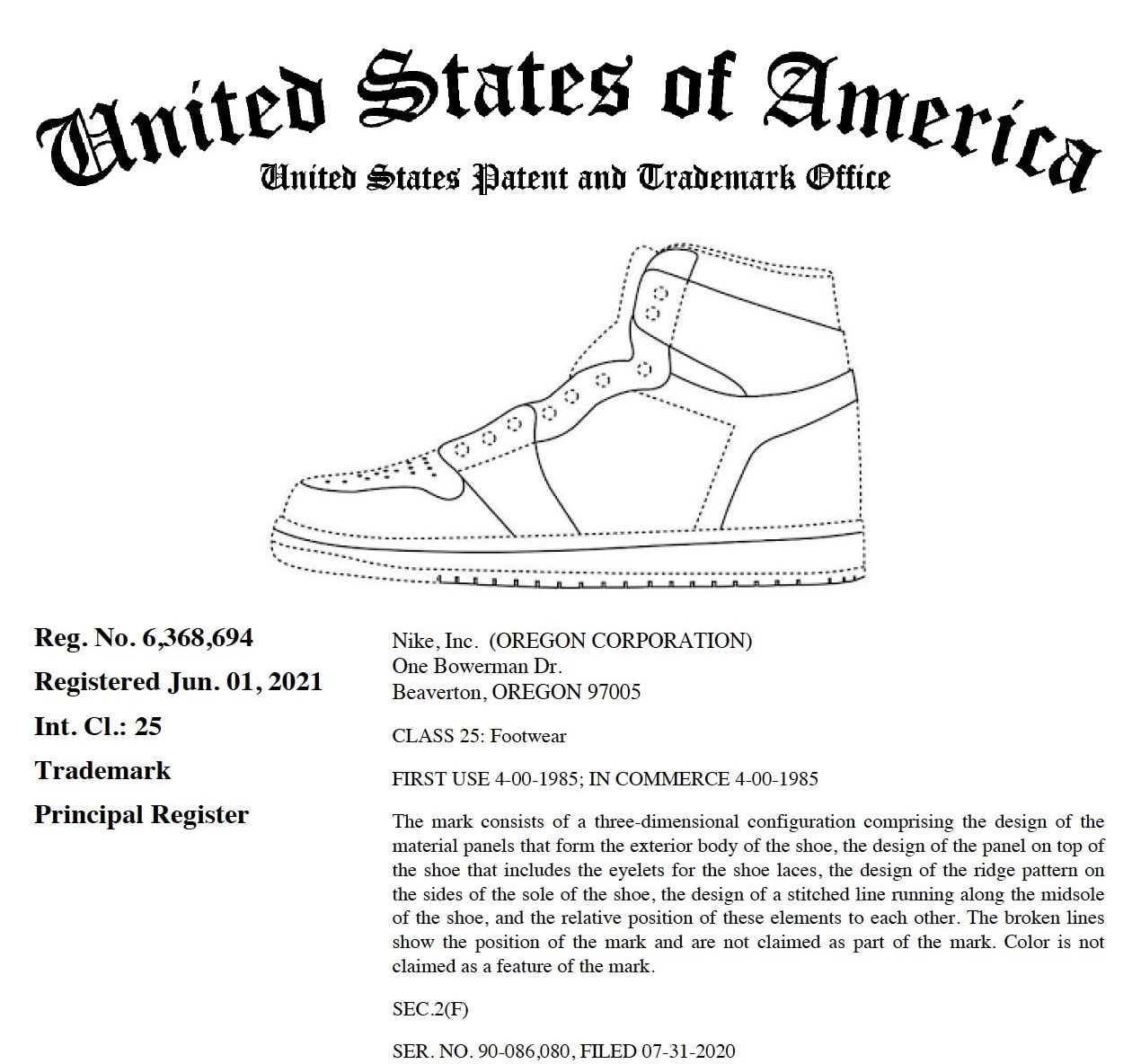 lavabo Descenso repentino Comunista The Air Jordan 1 Is Now a Federally Protected Trademark | Complex