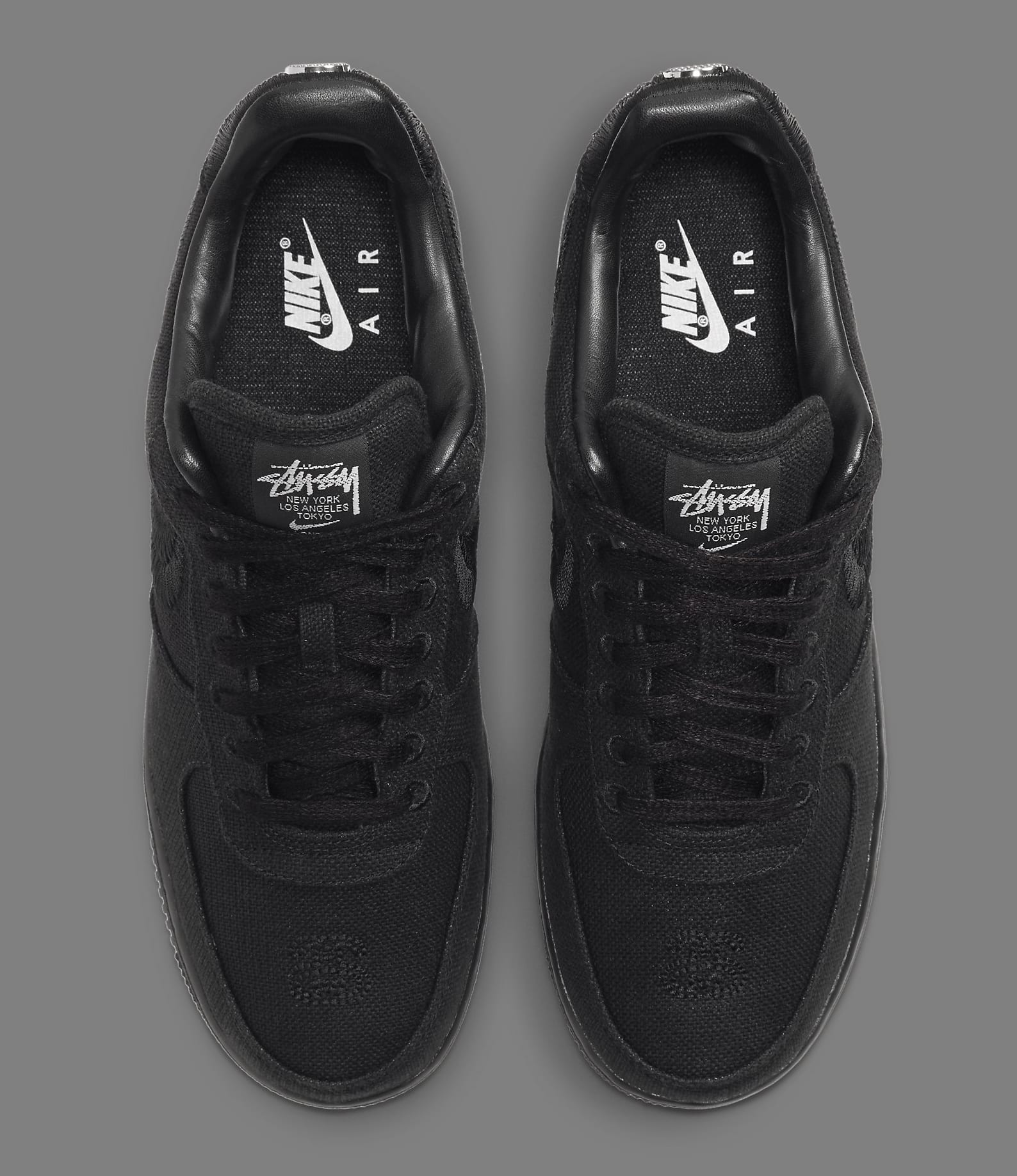 black low top forces