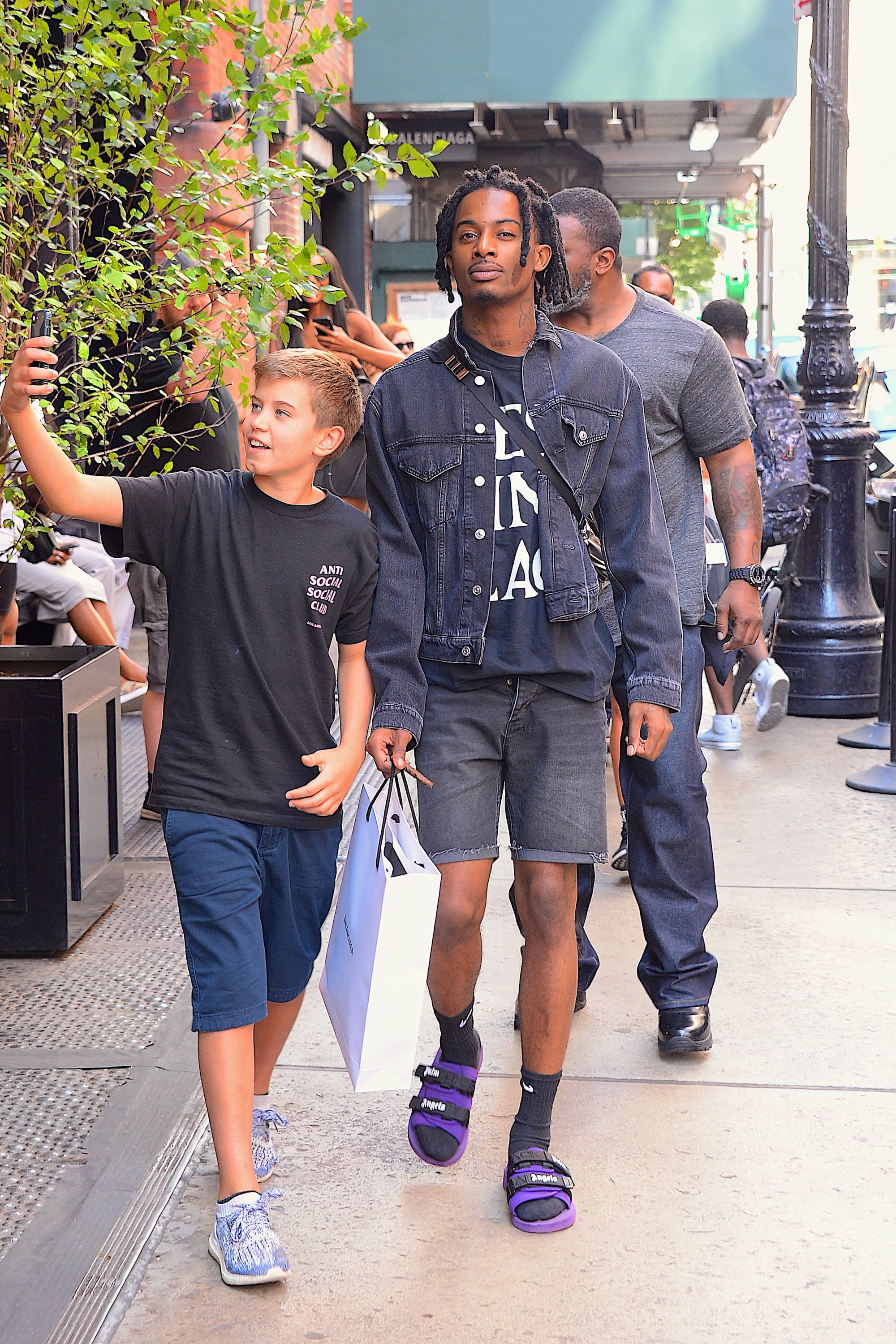 asap rocky jean shorts