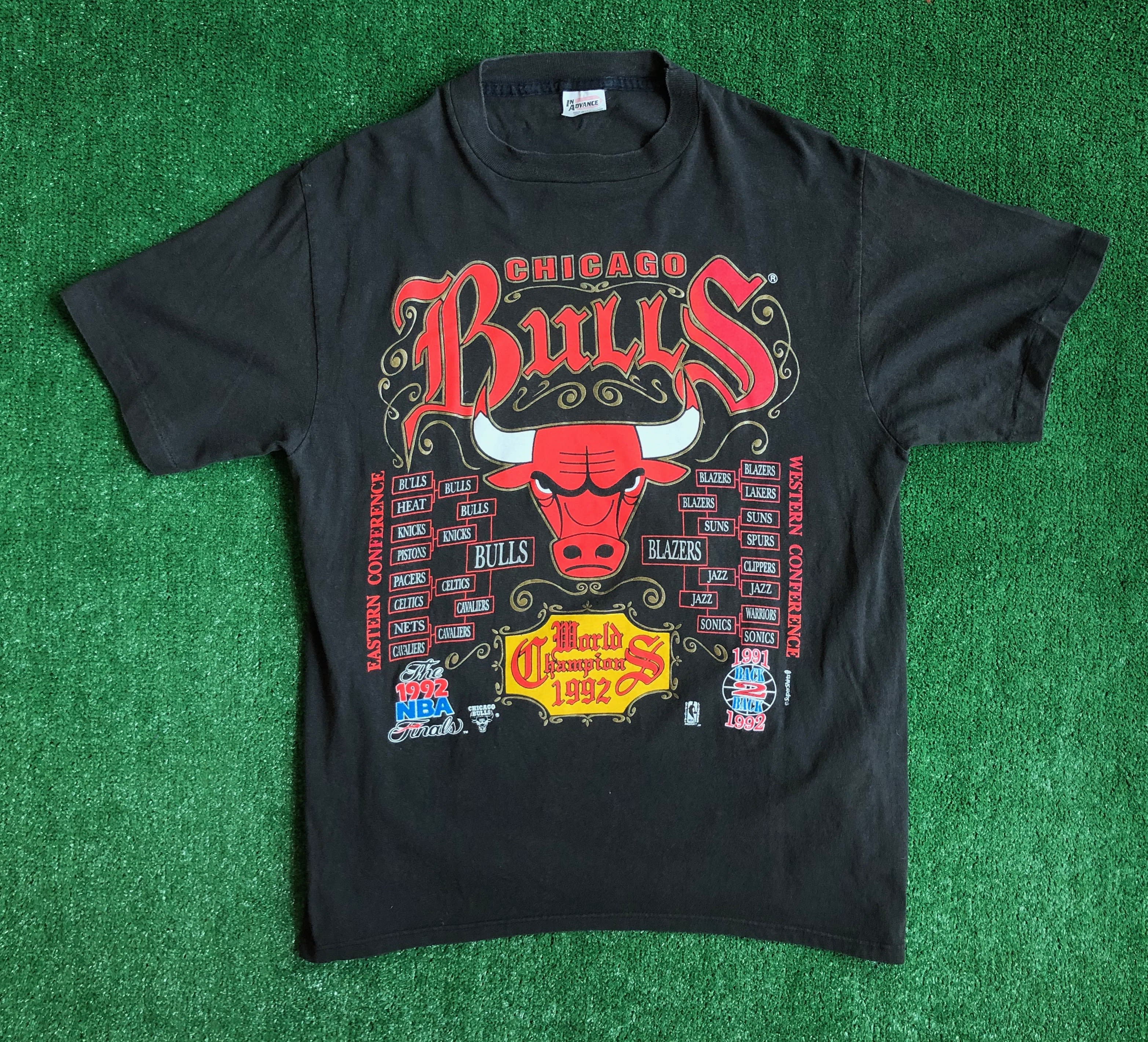 vintage chicago bulls championship shirts