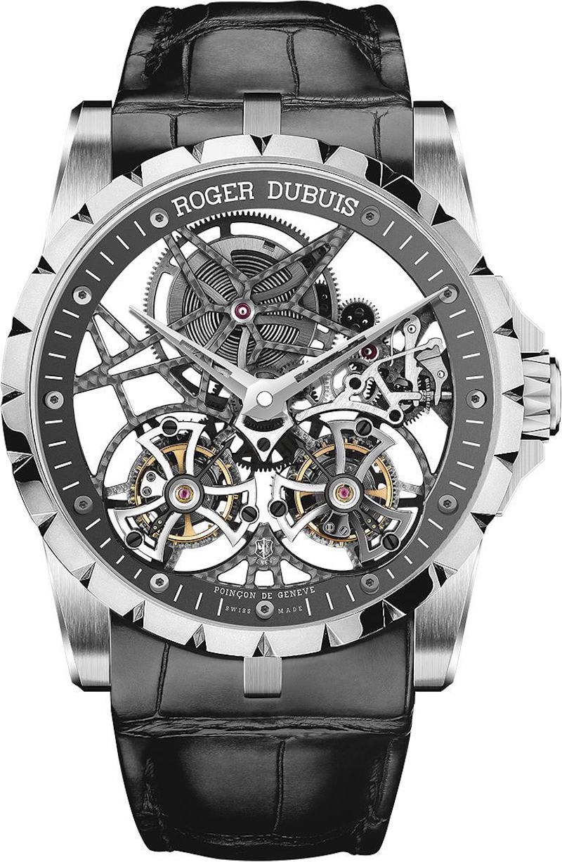 Excalibur Double Flying Tourbillon – White Gold.