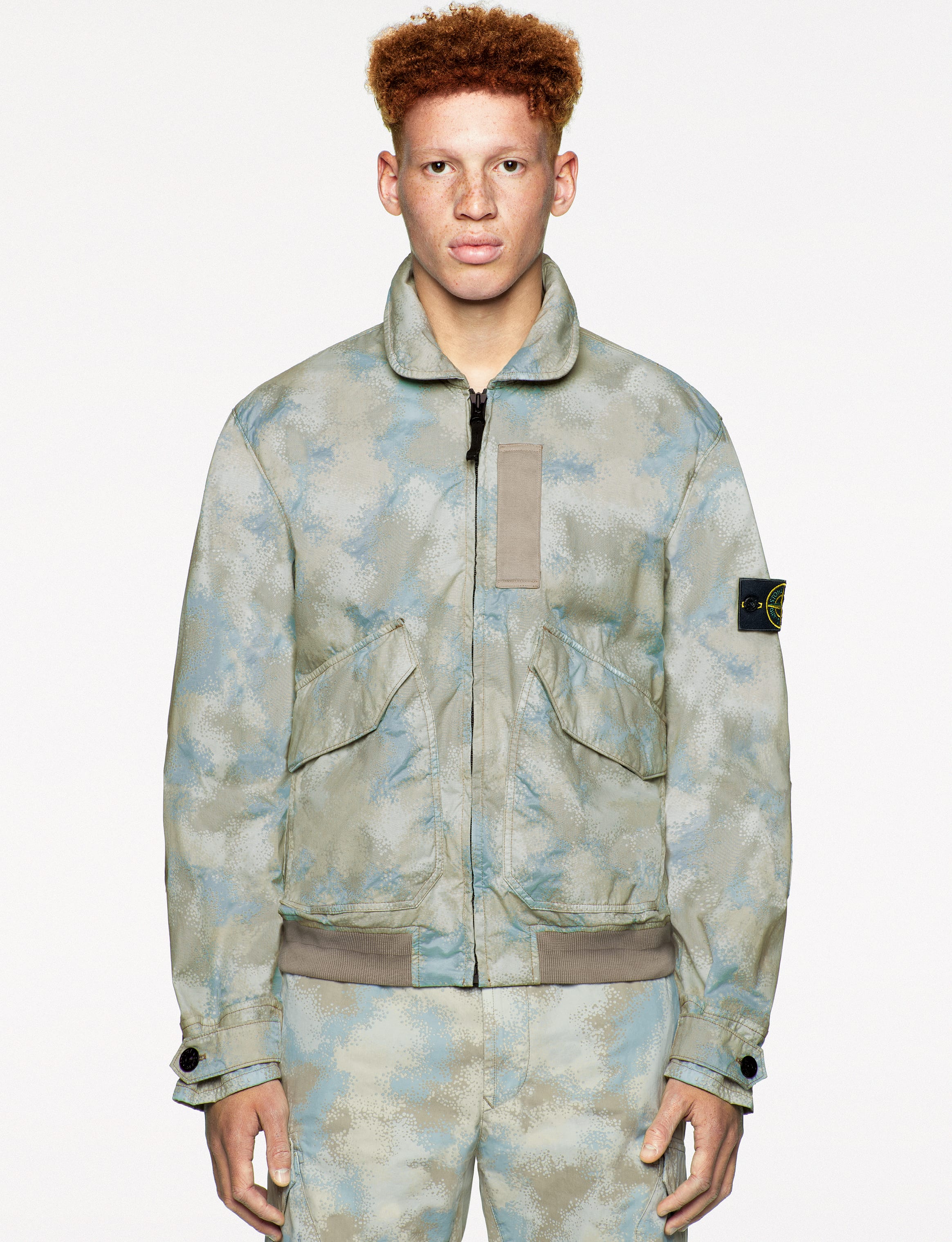 stone island camo pants