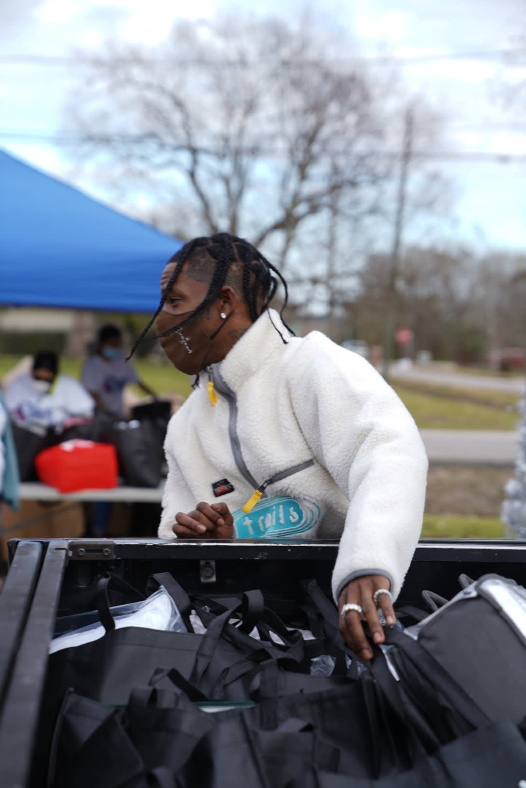 Travis Scott Hosts Cactus Jack Holiday Toy Drive In Houston Complex