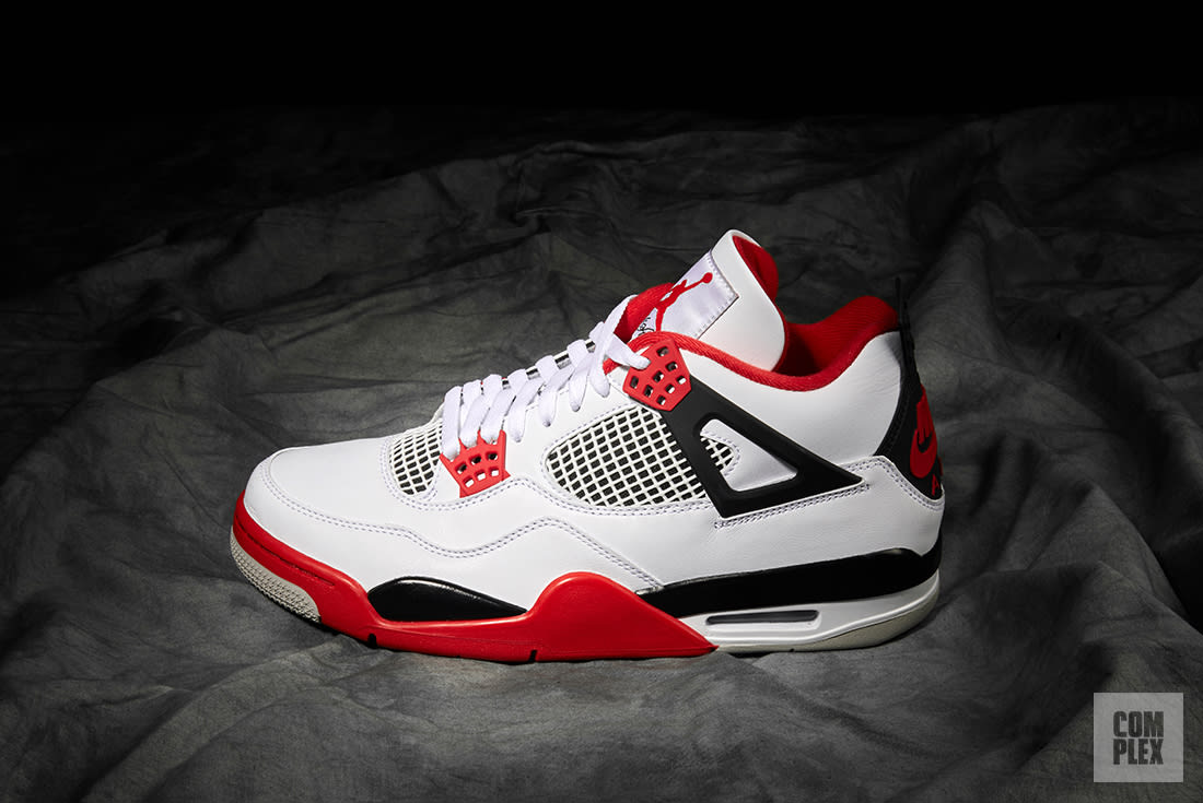 jordan 4s red and white