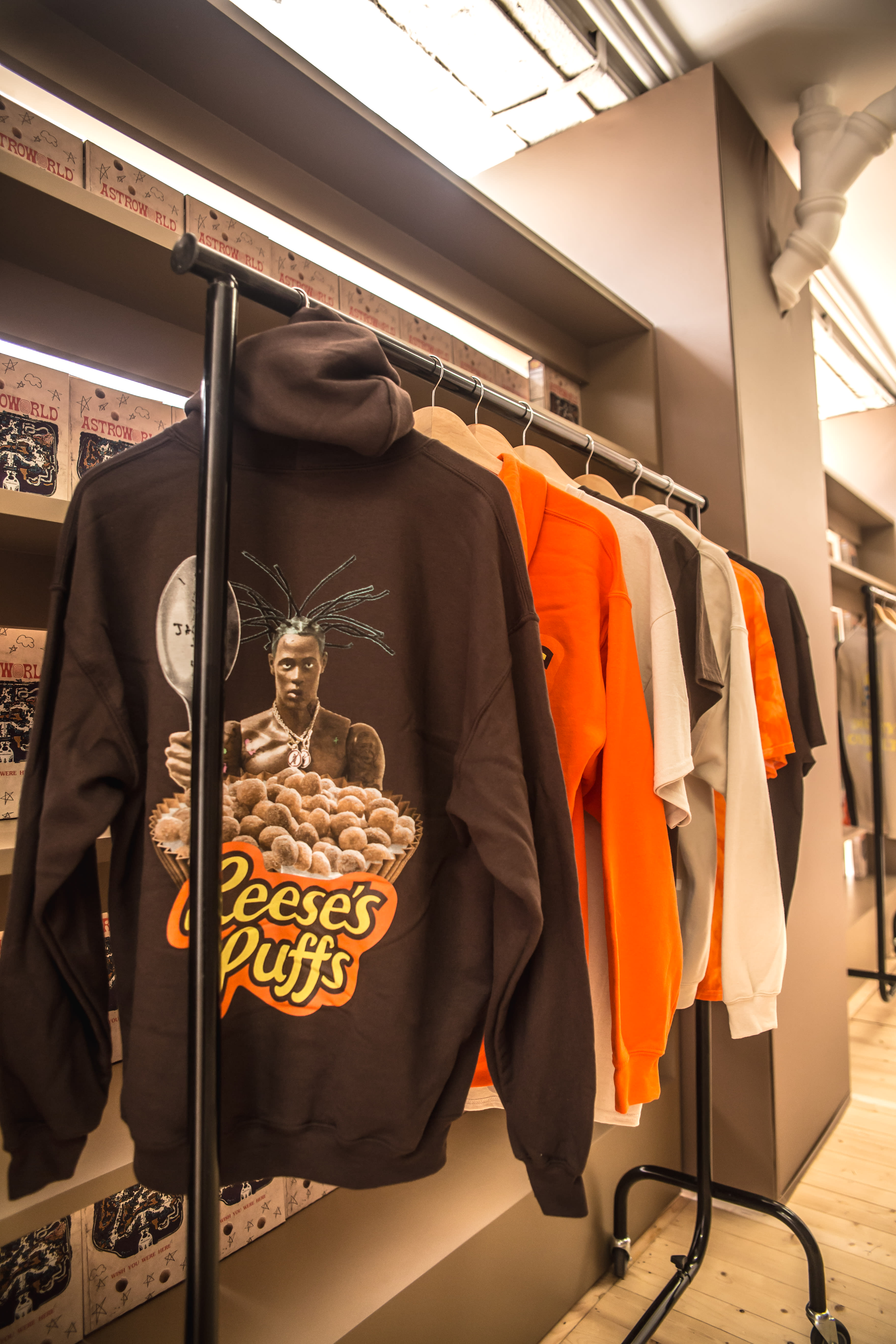 Travis Scott Unveils Reese's Puffs Collaboration at Paris ...