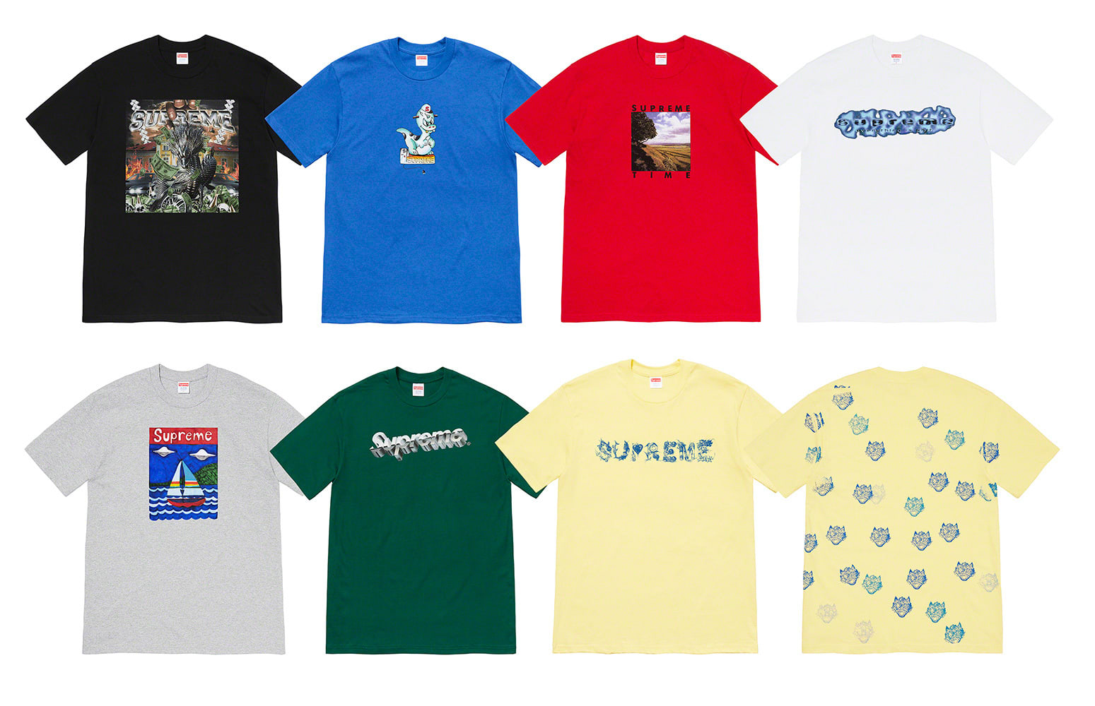 supreme college tee