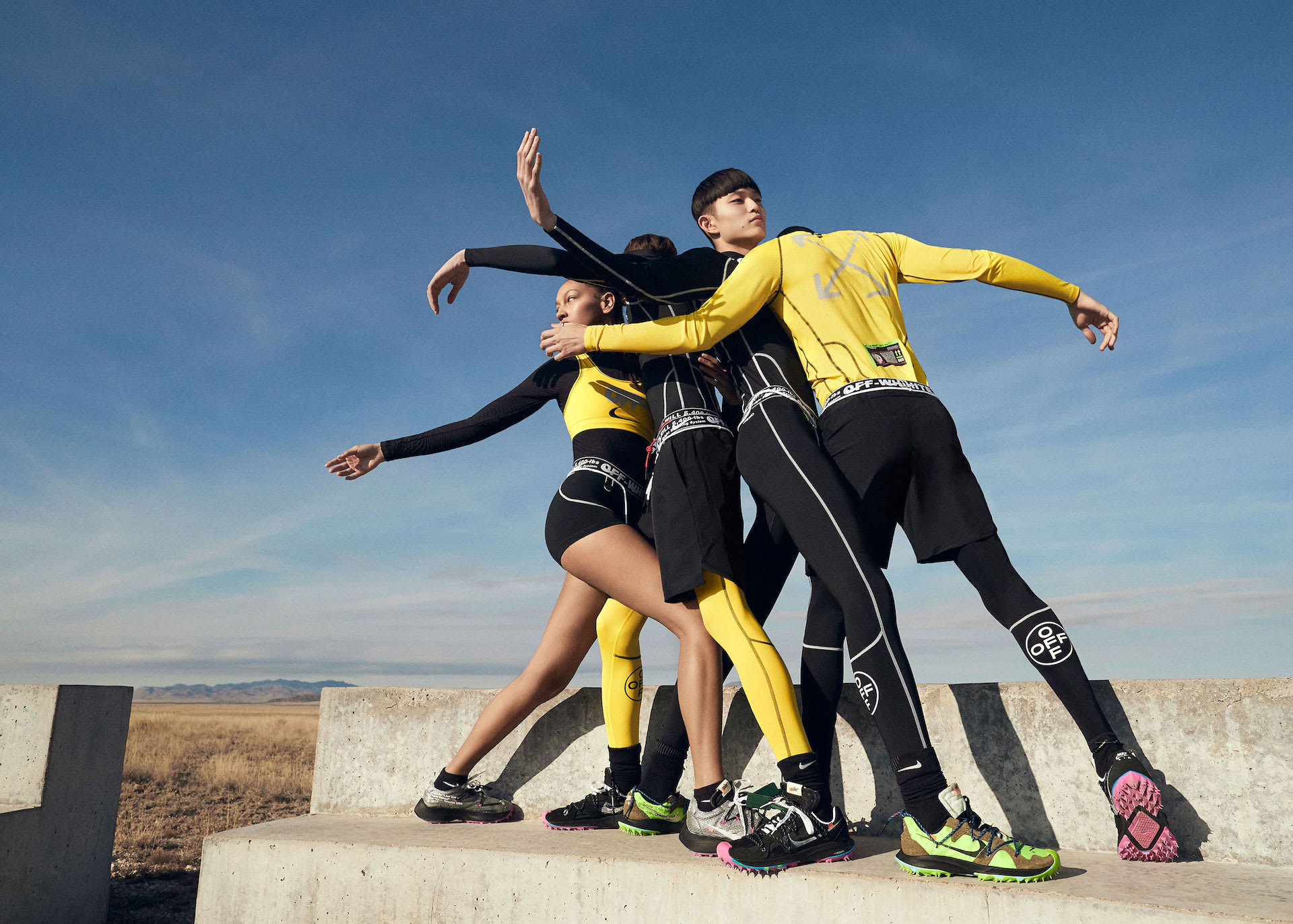 off white nike womens set