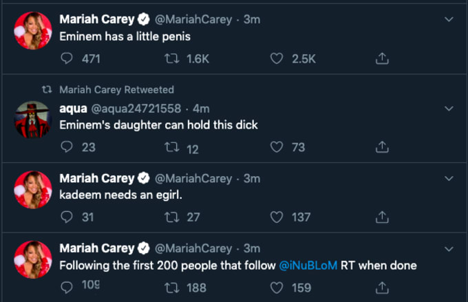 Mariah tweet