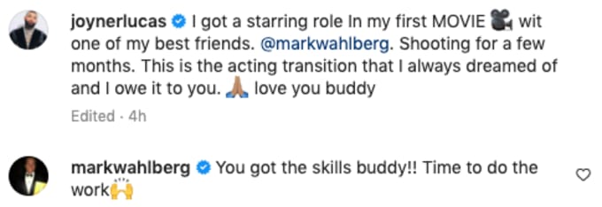 Joyner Lucas to Make His Acting Debut Opposite Mark Wahlberg