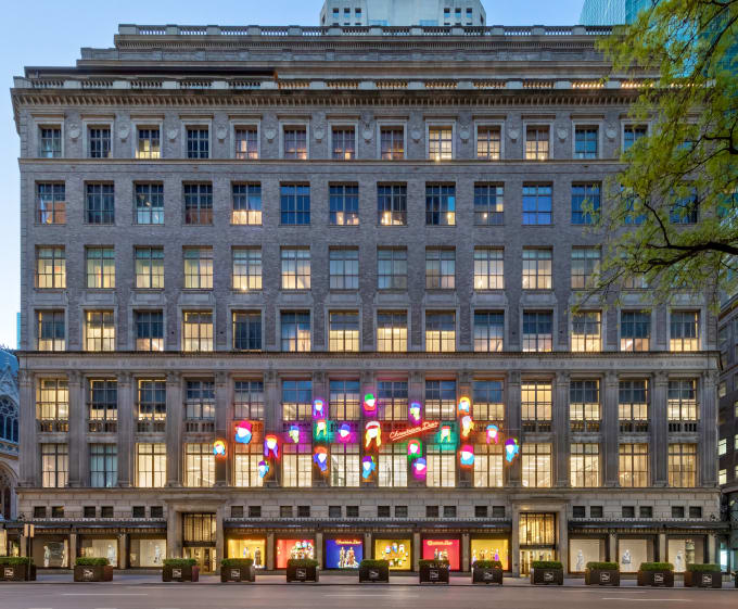 Dior Unveils Light Installation Takeover at Saks Flagship in New York
