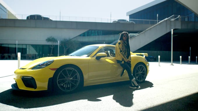 Teyana Taylor Yellow Porsche