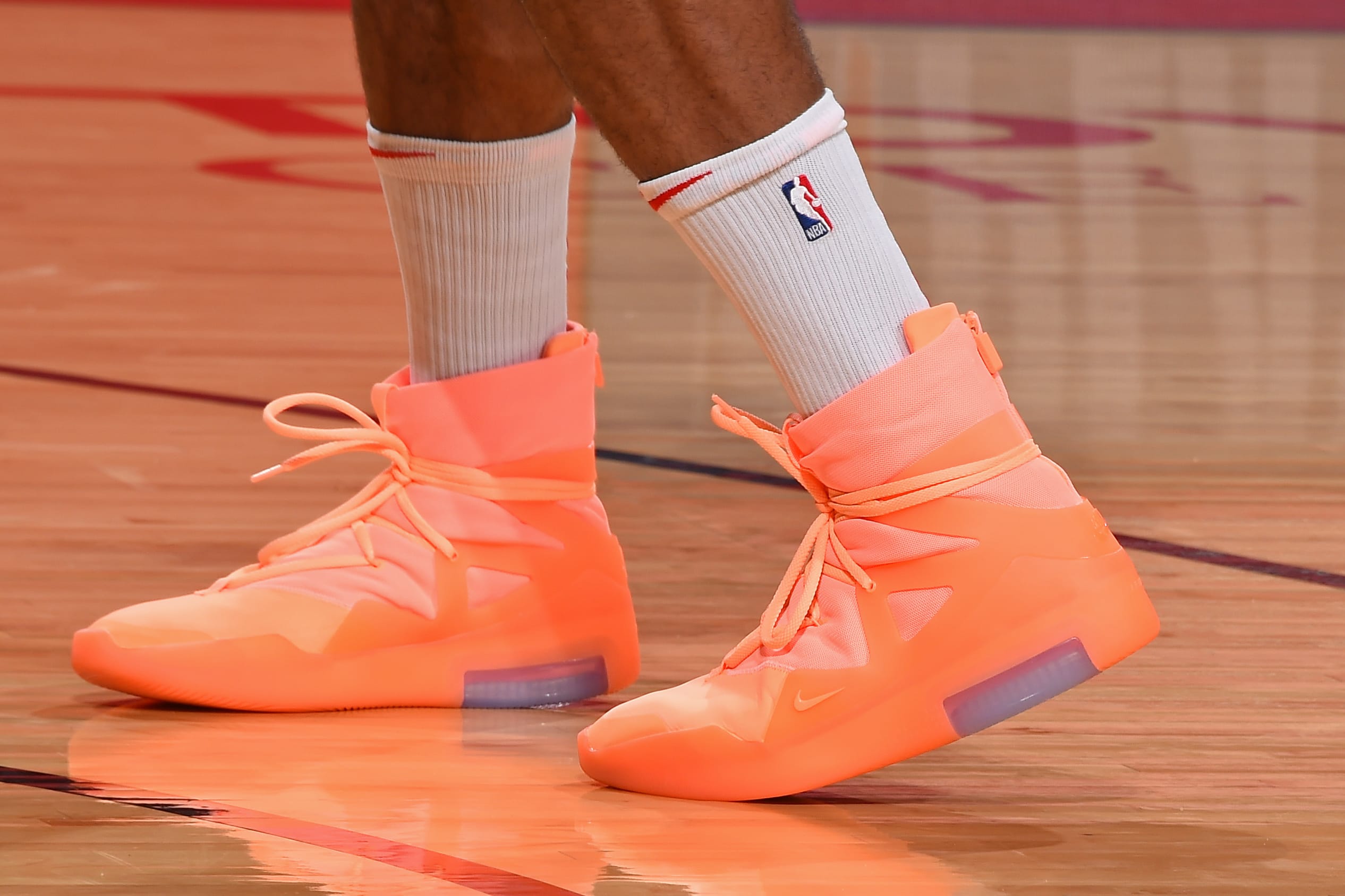 nike air fear of god orange pulse