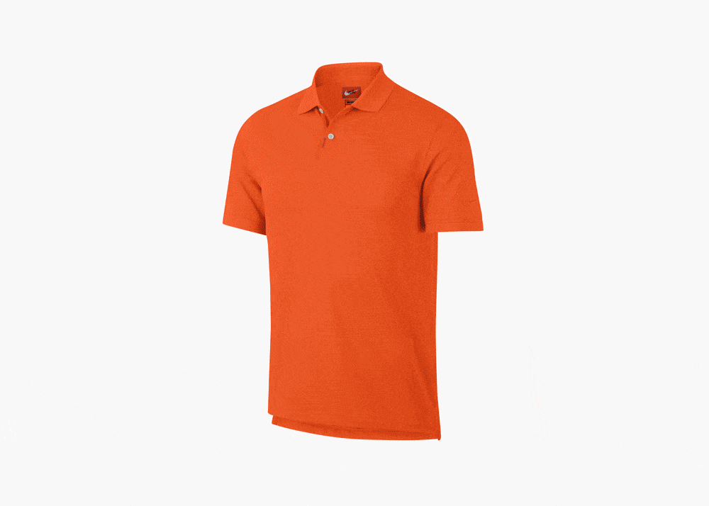 nike orange polo shirt